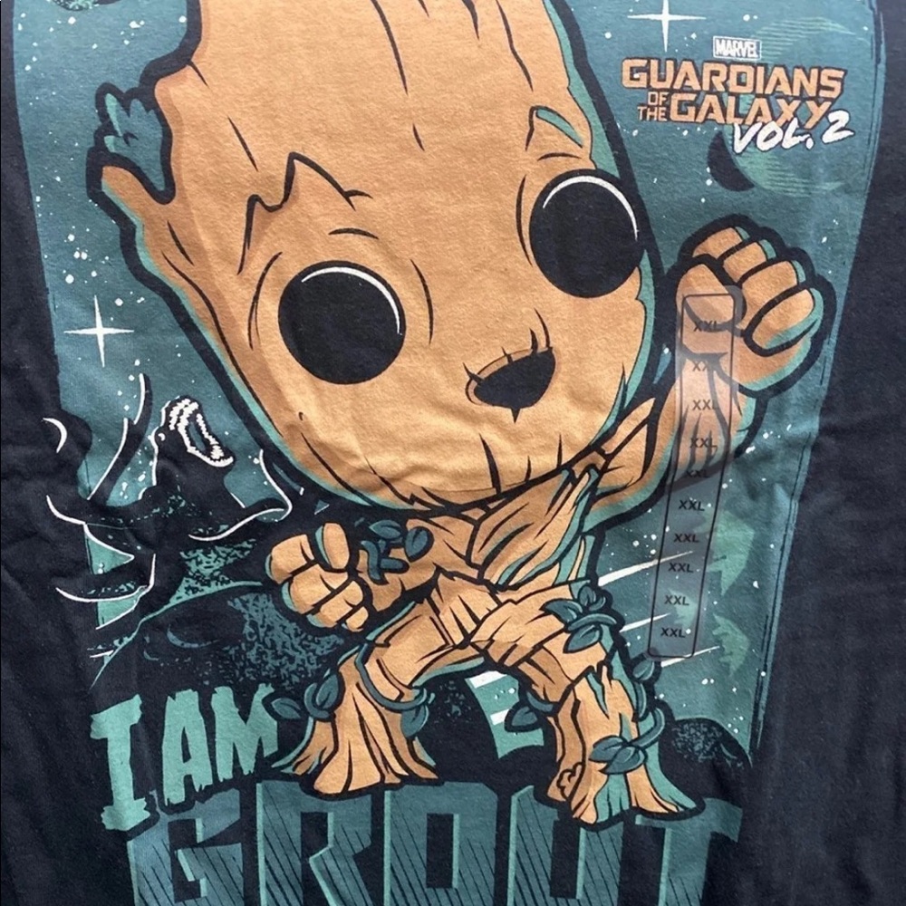 Unisex 2xl marvel groot funko tee LAST ONE Easter present idea NWT
